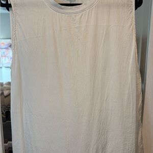 Nation LTD silk Sleeveless White Top
